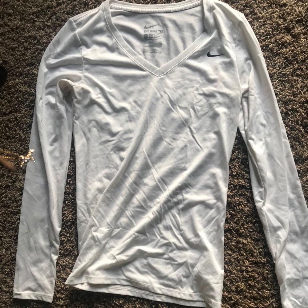 White Nike Compression Shirt